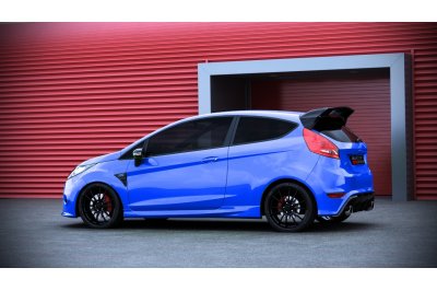 Накладки на пороги Focus RS Look на Ford Fiesta VII рестайл